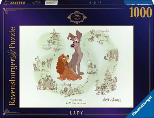 RAVENSBURGER Disney Vault: Lady 1000PC Puzzle