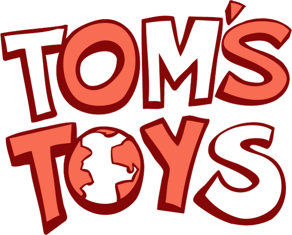 TOM'S TOYS logo text