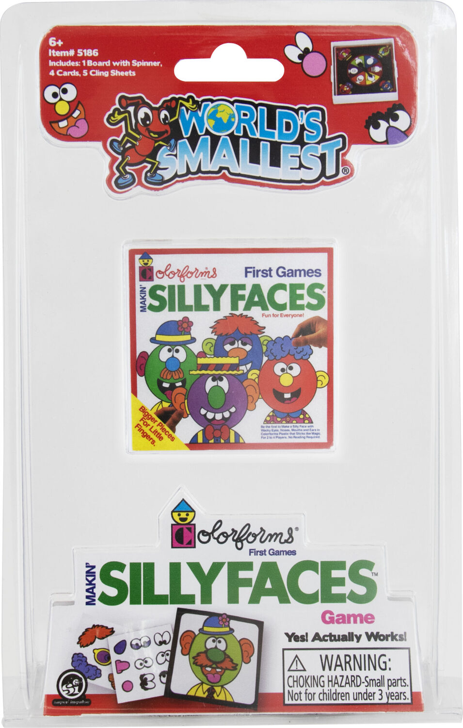 World's Smallest Colorforms- Silly Faces