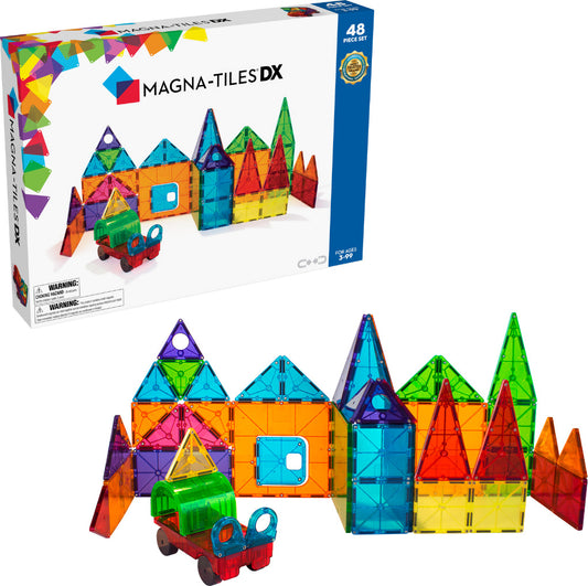 Magna-Tiles Clear Colors 48 Piece Set