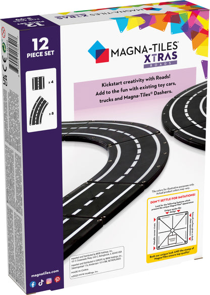 Magnatiles Road Tiles 12 Piece Set