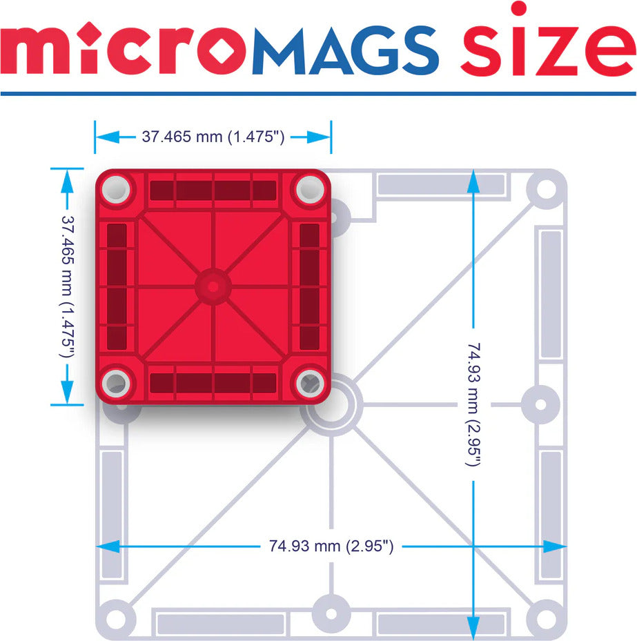 Magna-Tiles  microMAGS Travel (26 Piece Set)