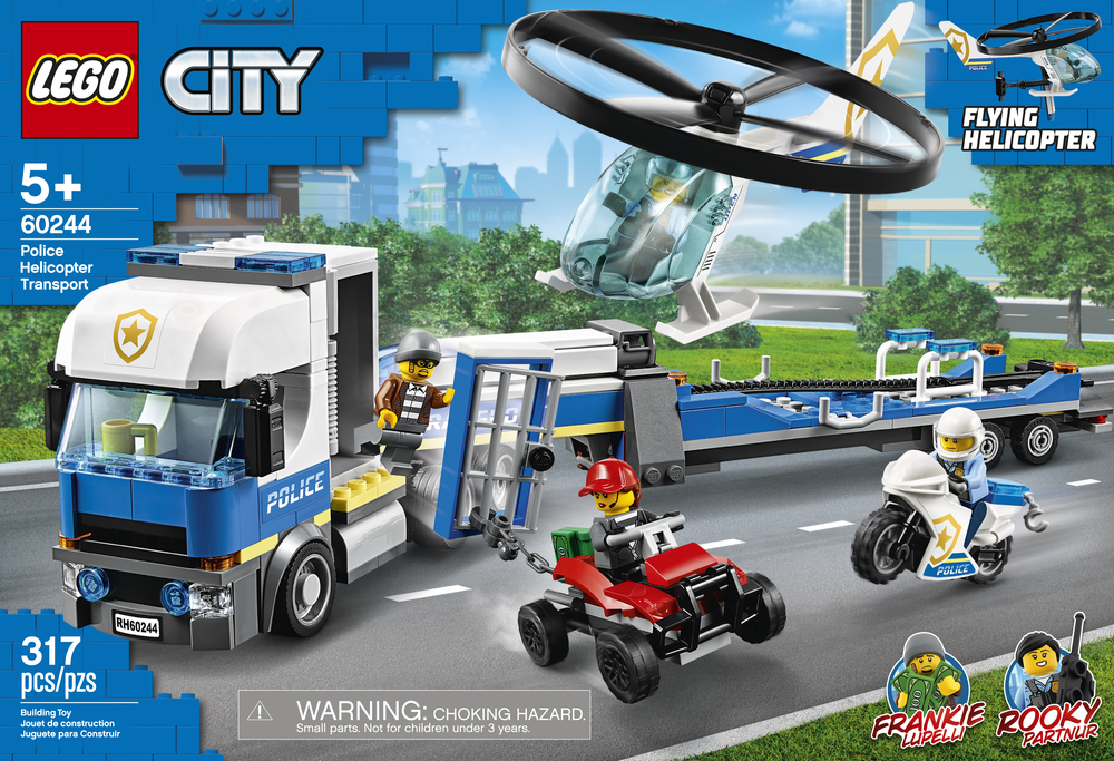 Lego City Police Helicopter Transport - Tom's Toys