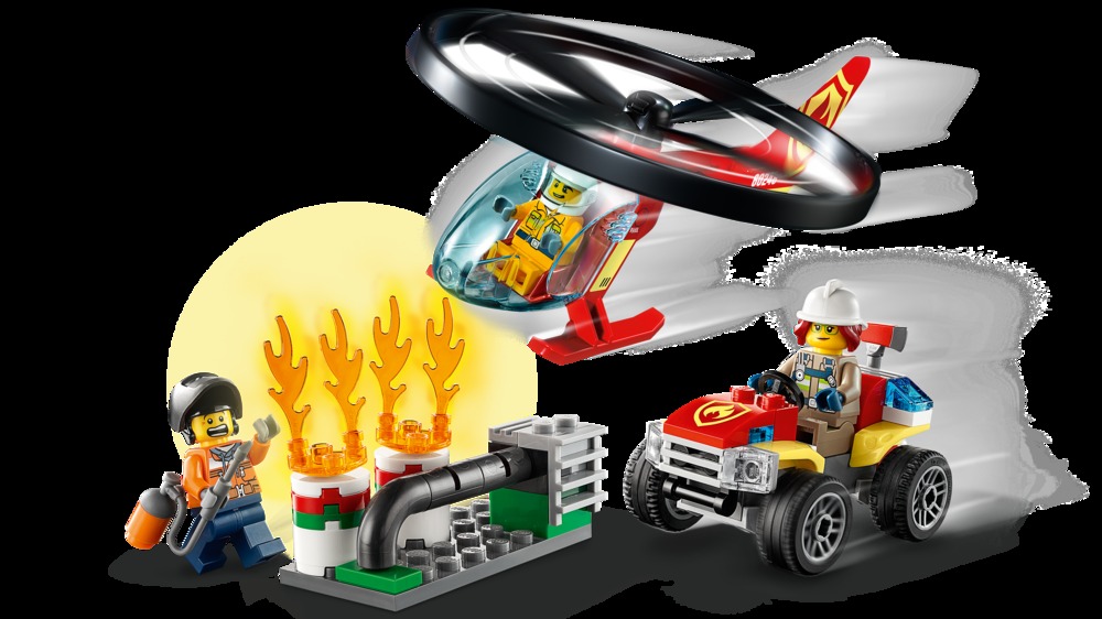 Lego City Fire Rescue Helicopter - Tom's Toys